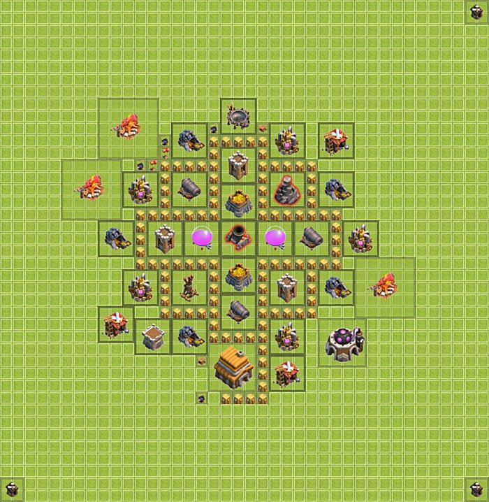 Base plan TH5 (design / layout) for Farming, #11