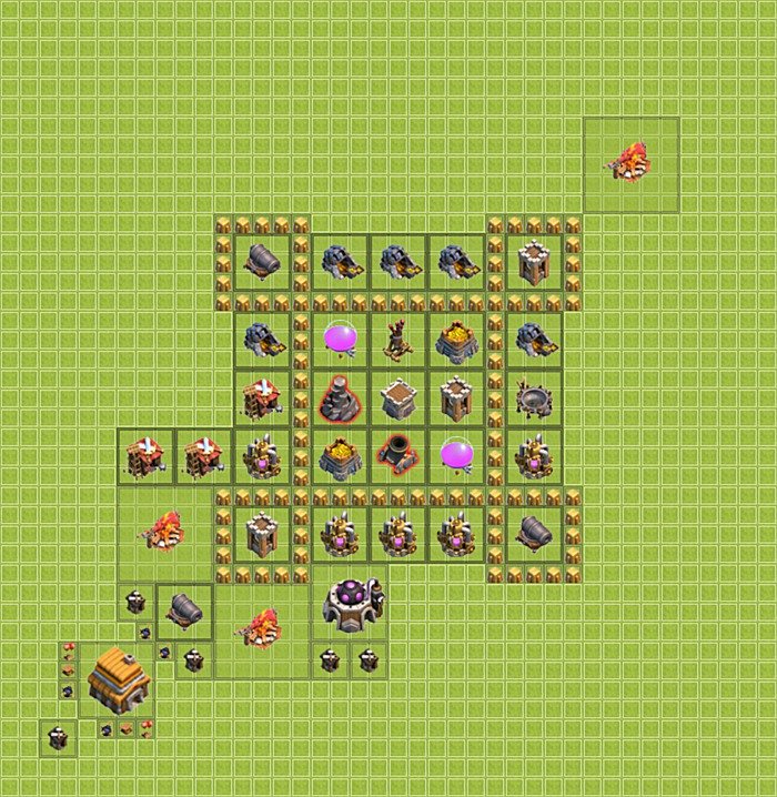 Base plan TH5 (design / layout) for Farming, #13