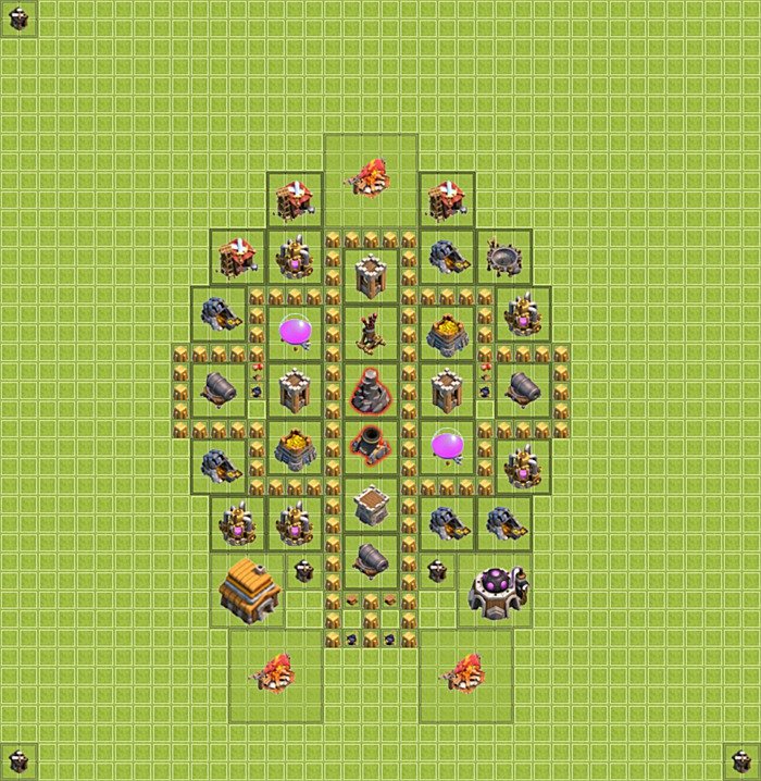 Base plan TH5 (design / layout) for Farming, #16