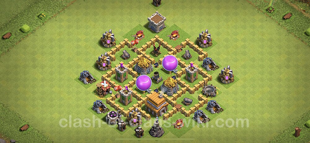 Base plan TH5 Max Levels with Link for Farming 2023, #269