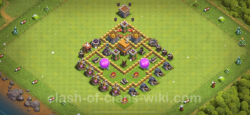 Base plan TH5 (design / layout) with Link, Anti Everything, Hybrid for Farming 2022, #272