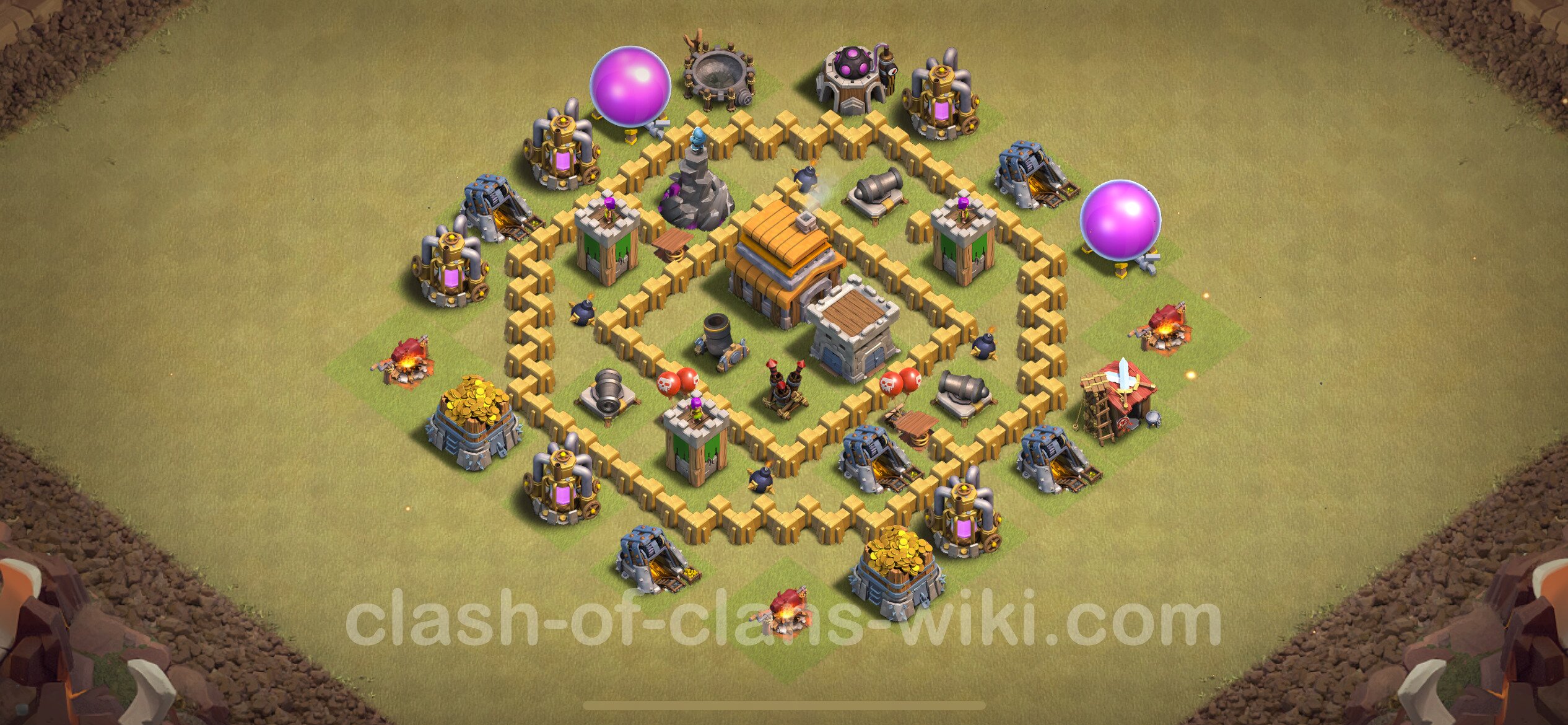 Clash Of Clans Bauarbeiterbasis Level 5 Die War Base RH5 + Link, Anti Alles - COC Kriegsbase Rathaus Level 5