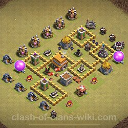 Base plan (layout), Town Hall Level 5 for clan wars (#1643)