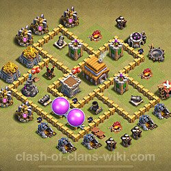 Base plan (layout), Town Hall Level 5 for clan wars (#1658)