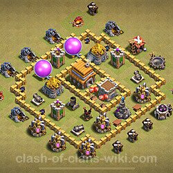 Base plan (layout), Town Hall Level 5 for clan wars (#1659)