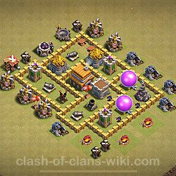 Base plan (layout), Town Hall Level 5 for clan wars (#1704)