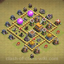 Base plan (layout), Town Hall Level 5 for clan wars (#1705)