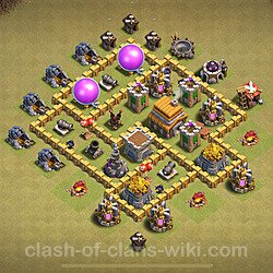 Base plan (layout), Town Hall Level 5 for clan wars (#1705)