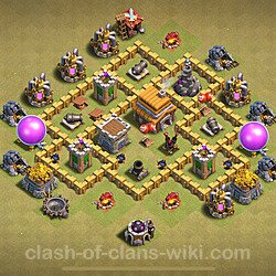 Base plan (layout), Town Hall Level 5 for clan wars (#1719)