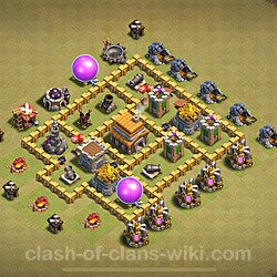 Base plan (layout), Town Hall Level 5 for clan wars (#1720)