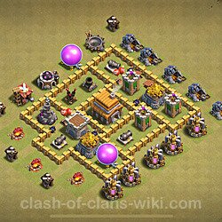 Base plan (layout), Town Hall Level 5 for clan wars (#1720)