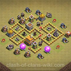 Base plan (layout), Town Hall Level 5 for clan wars (#2165)