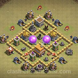 Base plan (layout), Town Hall Level 5 for clan wars (#25)