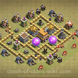 Base plan (layout), Town Hall Level 5 for clan wars (#27)