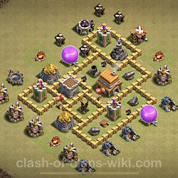 Base plan (layout), Town Hall Level 5 for clan wars (#35)