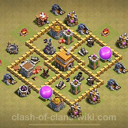 Base plan (layout), Town Hall Level 5 for clan wars (#40)