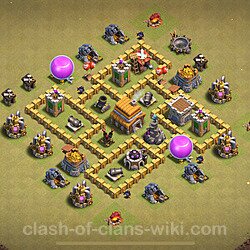 Base plan (layout), Town Hall Level 5 for clan wars (#41)
