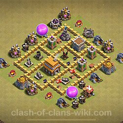 Base plan (layout), Town Hall Level 5 for clan wars (#44)