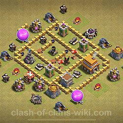 Base plan (layout), Town Hall Level 5 for clan wars (#46)