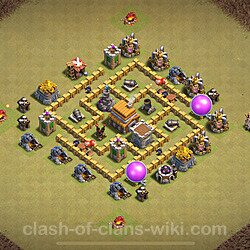 Base plan (layout), Town Hall Level 5 for clan wars (#48)