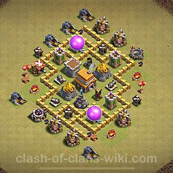 Die Anti 3 Sterne Clan War Base RH5 + Link 2024 - COC Rathaus Level 5 Kriegsbase (CK / CW), #49