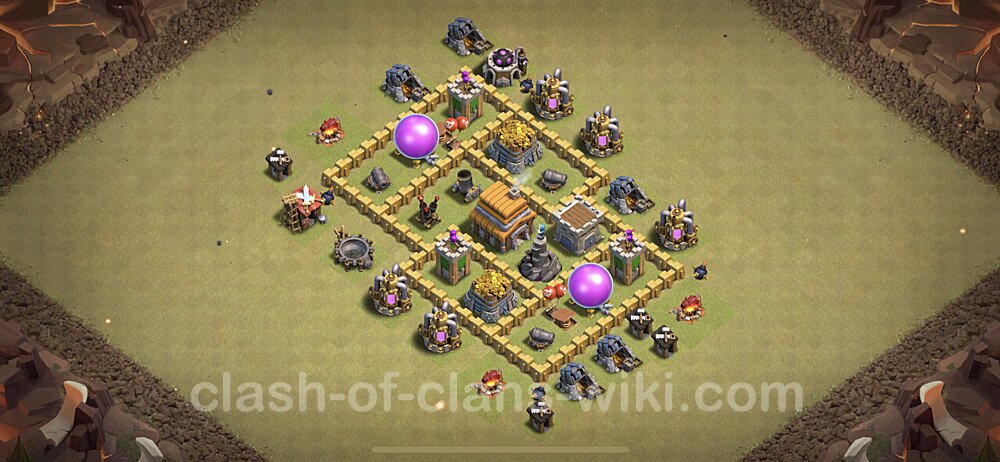 Die Clan War Base RH5 + Link, Anti Alles, Hybrid - COC Rathaus Level 5 Kriegsbase (CK / CW), #11