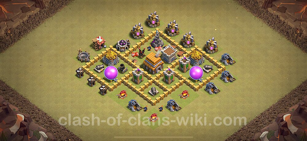 TH5 Anti 3 Stars War Base Plan with Link, Anti Everything, Copy Town Hall 5 CWL Design 2024, #1703