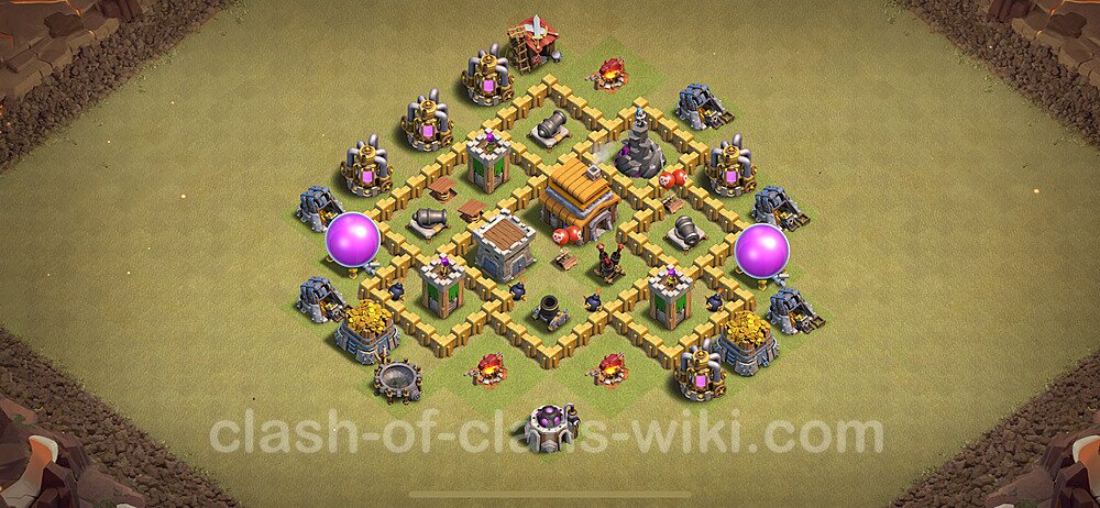 TH5 Anti 3 Stars War Base Plan with Link, Anti Everything, Copy Town Hall 5 CWL Design 2024, #1719