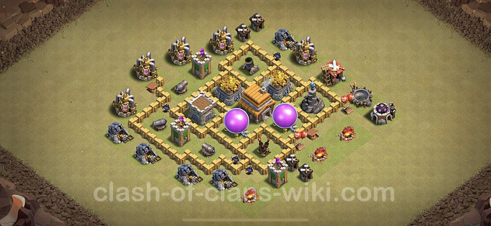 Die Clan War Base RH5 + Link, Hybrid - COC Rathaus Level 5 Kriegsbase (CK / CW), #27
