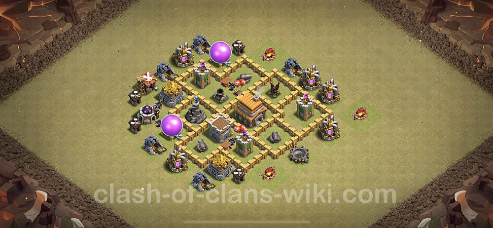 Die Maximal Clan War Base RH5 + Link, Anti Alles - COC Rathaus Level 5 Kriegsbase (CK / CW), #3