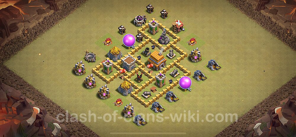 TH5 Max Levels War Base Plan with Link, Anti Everything, Copy Town Hall 5 CWL Design 2025, #35