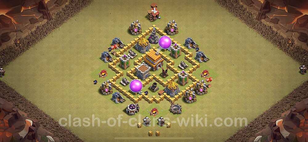 TH5 War Base Plan with Link, Anti Everything, Hybrid, Copy Town Hall 5 CWL Design 2025, #38