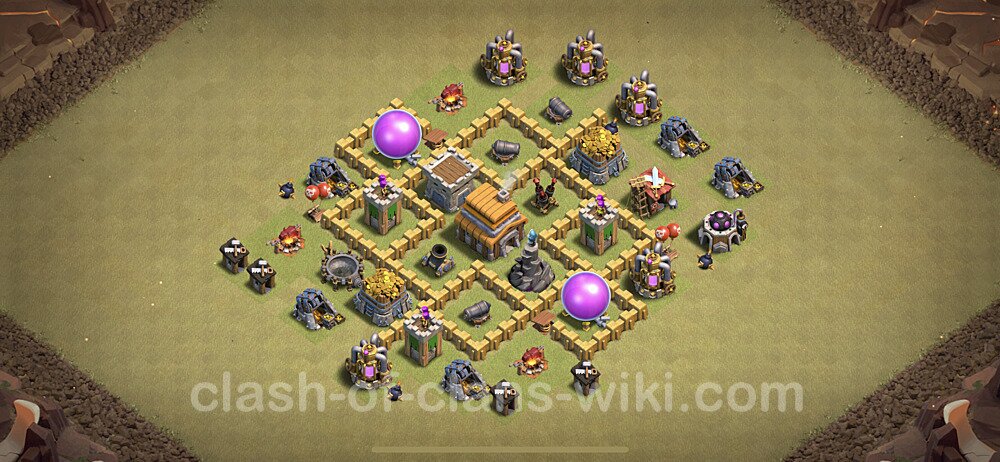 Die Anti 2 Sterne Clan War Base RH5 + Link, Anti Alles - COC Rathaus Level 5 Kriegsbase (CK / CW), #9
