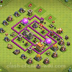 Base plan (layout), Town Hall Level 6 for trophies (defense) (#1187)