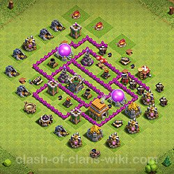 Base plan (layout), Town Hall Level 6 for trophies (defense) (#1187)