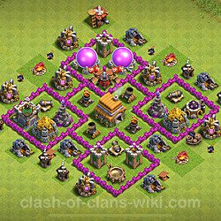 Base plan (layout), Town Hall Level 6 for trophies (defense) (#1556)