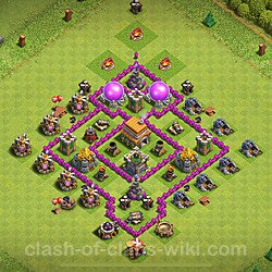 Base plan (layout), Town Hall Level 6 for trophies (defense) (#1561)