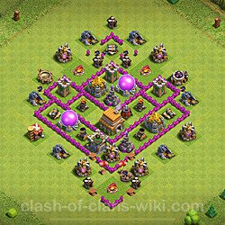 Base plan (layout), Town Hall Level 6 for trophies (defense) (#1622)