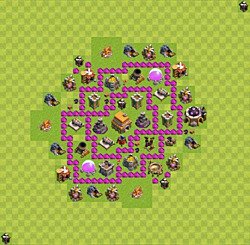 Base plan (layout), Town Hall Level 6 for trophies (defense) (#24)