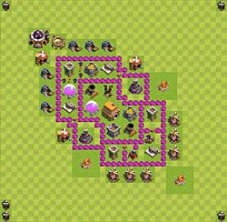 Base plan (layout), Town Hall Level 6 for trophies (defense) (#26)