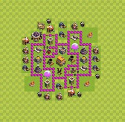 Base plan (layout), Town Hall Level 6 for trophies (defense) (#27)