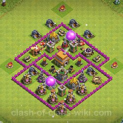 Base plan (layout), Town Hall Level 6 for trophies (defense) (#312)