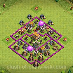 Base plan (layout), Town Hall Level 6 for trophies (defense) (#312)