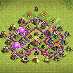 トロフィーコレクションの基本計画タウンホールレベル6, 異形3185