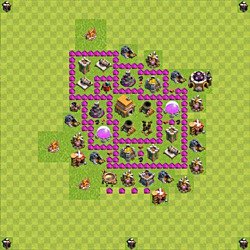 Base plan (layout), Town Hall Level 6 for trophies (defense) (#44)