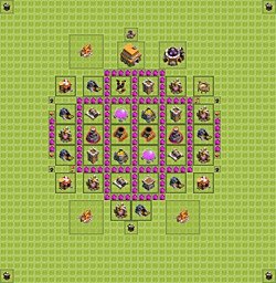 Base plan (layout), Town Hall Level 6 for farming (#14)