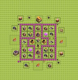 Base plan (layout), Town Hall Level 6 for farming (#17)