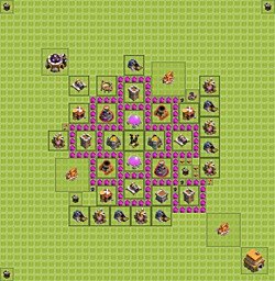 Base plan (layout), Town Hall Level 6 for farming (#20)