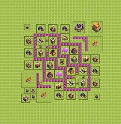 Base plan (layout), Town Hall Level 6 for farming (#21)