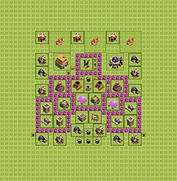 Base plan (layout), Town Hall Level 6 for farming (#22)